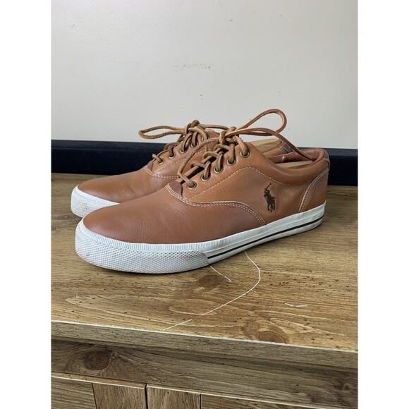 Polo Ralph Lauren Men’s Size 11 D Brown Vaughn Shoes Leather W/Stretchers main image 9